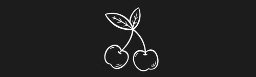Twin Cherries brush stroke preview from Tattoo Classics for Procreate
