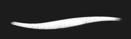 Aurora Scratch brush stroke preview from Vintage Inkset for Procreate