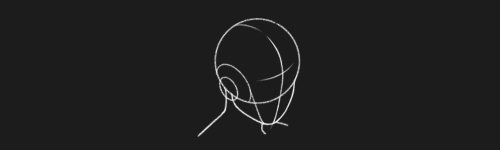 Top Right brush stroke preview from Head Shapes for Procreate
