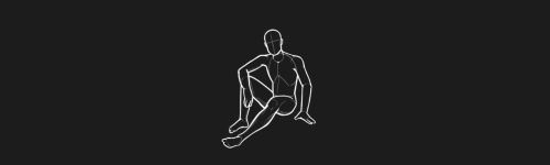 Casual Rest Right brush stroke preview from Men Poses for Procreate