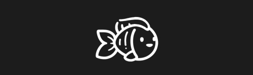 Charming Fish brush stroke preview from Animals Stamps for Procreate