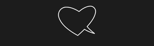 Heart 2 brush stroke preview from Comic Bubbles for Procreate