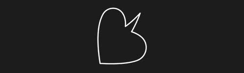 Heart 3 brush stroke preview from Comic Bubbles for Procreate