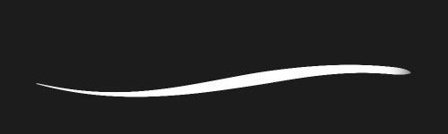 Ink Flow brush stroke preview from Fable Strokes for Procreate