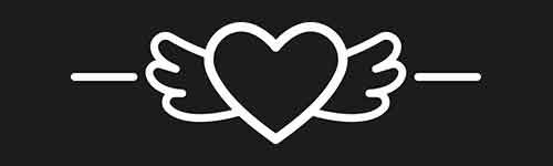 Heart 1 brush stroke preview from Lettering Ornaments for Procreate