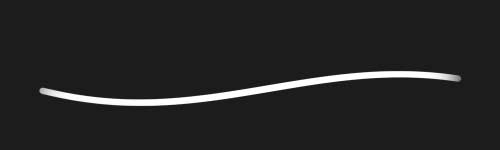 Moonbeam Line brush stroke preview from Wonderland Tales for Procreate