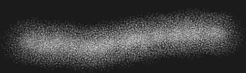 Stipple Core brush stroke preview from Stipple Magic for Procreate