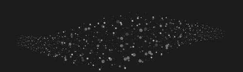 Dot Drizzle brush stroke preview from Stipple Magic for Procreate
