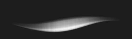 Veiled Beam brush stroke preview from Nebulous Aurora for Procreate