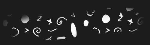 Spooky Sprinkles brush stroke preview from Halloween Elements for Procreate