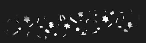 Mystic Motes brush stroke preview from Halloween Elements for Procreate
