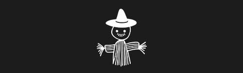 Scarecrow 1 brush stroke preview from Halloween Elements for Procreate