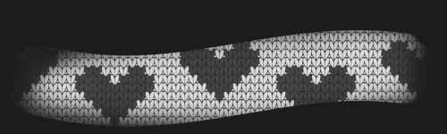 Heart Knit brush stroke preview from Knitting Textures for Procreate