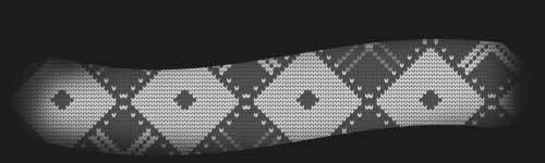 Crossed Squares brush stroke preview from Knitting Textures for Procreate