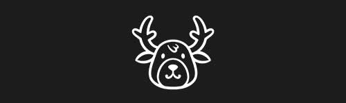Reindeer Head brush stroke preview from Christmas Magic for Procreate
