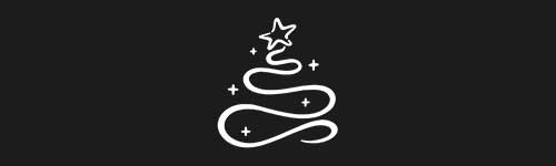 Glow Tree brush stroke preview from Christmas Magic for Procreate