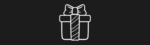 Holiday Parcel brush stroke preview from Christmas Magic for Procreate