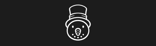 Snowman Hat brush stroke preview from Christmas Magic for Procreate