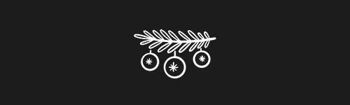 Branch Baubles brush stroke preview from Christmas Magic for Procreate