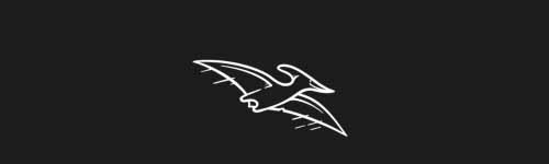 Soaring Ptero brush stroke preview from Funny Dinos for Procreate