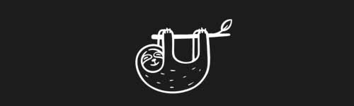 Sloth Snooze brush stroke preview from Jolly Animals for Procreate