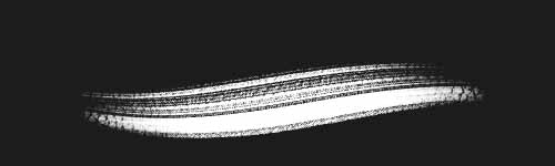Heavy Streak brush stroke preview from Ink Essence for Procreate