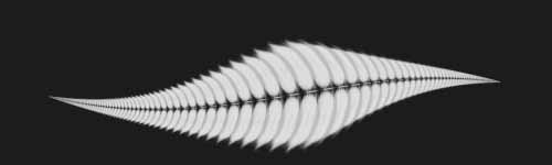 Fern Touch brush stroke preview from Floral Dance for Procreate