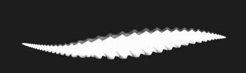 Stem Curve brush stroke preview from Floral Dance for Procreate