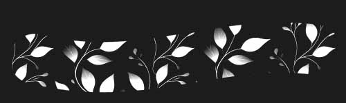 Forgotten Leaves brush stroke preview from Boundless Patterns for Procreate
