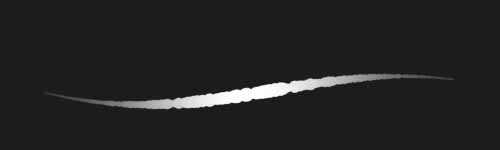 Motion Blink brush stroke preview from Manga Pulse for Procreate