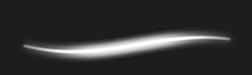 Neon Veil brush stroke preview from Manga Pulse for Procreate