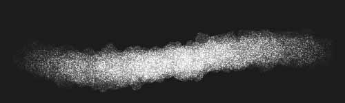 Lunar Chime brush stroke preview from Echo Spell for Procreate