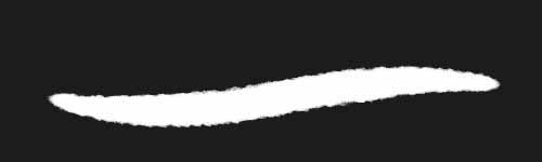 Obsidian Flow brush stroke preview from Phantom Ink for Procreate
