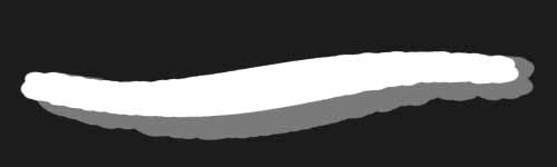 Wavy Edge brush stroke preview from 3D Strokes for Procreate