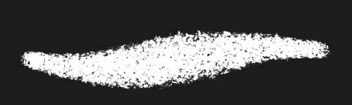 Char Flake brush stroke preview from Spongy Veil for Procreate