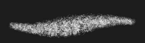 Heart Dust brush stroke preview from Spongy Veil for Procreate