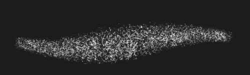 Pale Grit brush stroke preview from Spongy Veil for Procreate
