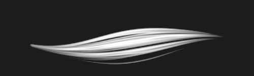 Glint Brush brush stroke preview from Realistic Eye for Procreate
