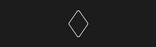 Rounded Diamond brush stroke preview from Simple Geometry for Procreate