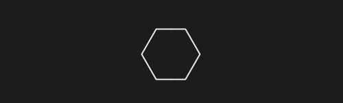 Hexagon Outlines brush stroke preview from Simple Geometry for Procreate