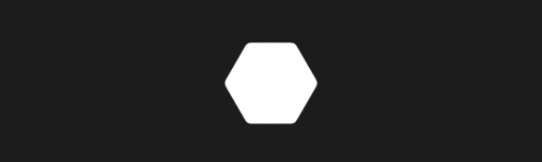 Rounded Hexagon Glyph brush stroke preview from Simple Geometry for Procreate