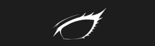 Cat Eye brush stroke preview from Anime Eyes Builder for Procreate
