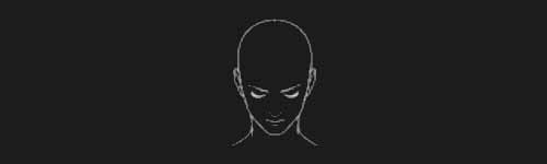 Looking Down brush stroke preview from Female Head Base for Procreate