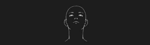 Looking Up brush stroke preview from Female Head Base for Procreate