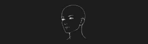 Turn Right brush stroke preview from Female Head Base for Procreate
