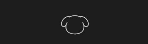Dog Face brush stroke preview from Emoji Studio Kit for Procreate
