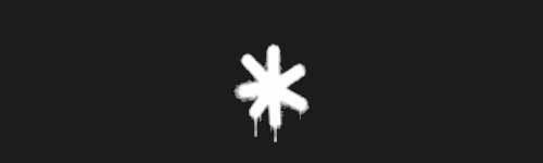 Asterisk Sign brush stroke preview from Street Marks for Procreate
