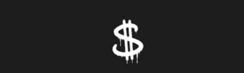 Dollar Sign brush stroke preview from Street Marks for Procreate