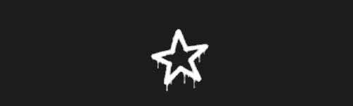 Drip Star brush stroke preview from Street Marks for Procreate