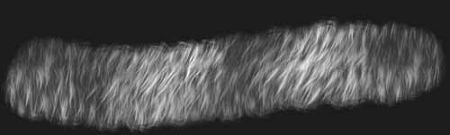 Bear Fur 2 brush stroke preview from Fur Brushes for Procreate